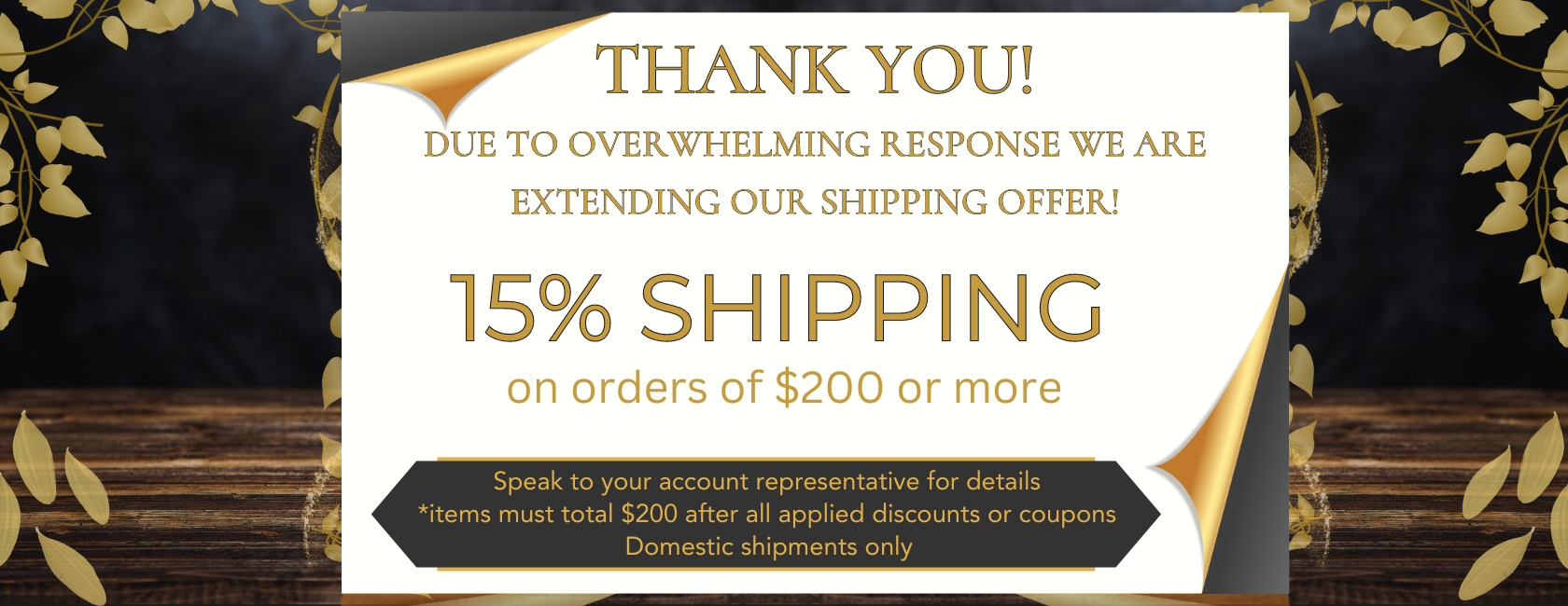 Shipping Extension No end Date